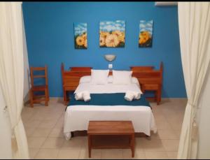 Кровать или кровати в номере Portal 17 Can Tort