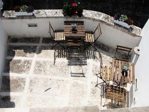 Balkón nebo terasa v ubytování B&B Huit