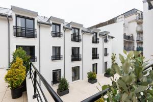 Bygningen som lejlighedshotellet ligger i