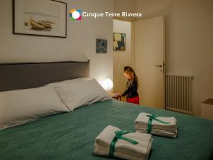 Postel nebo postele na pokoji v ubytování Casa Pina Family Apartment