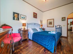 En eller flere senge i et værelse på Villa Tanca With AC, Terrace and Views