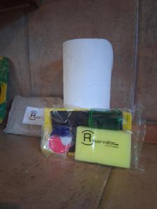 a roll of toilet paper and a package of soap at R2R - Ático con encanto Colindres - C08B01 in Colindres