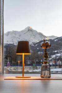 En generel udsigt til bjerge eller udsigt til bjerge taget fra bed and breakfast-stedet