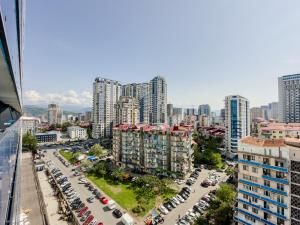 Nespecifikovaný výhled na destinaci Batumi nebo výhled na město při pohledu z apartmánu