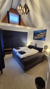 Postel nebo postele na pokoji v ubytování Haus Leopold