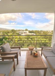 Balkón nebo terasa v ubytování Entre Mer et Montagnes Votre Cocon à La Possession