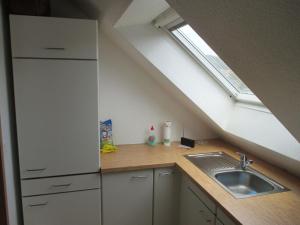 Kuchyň nebo kuchyňský kout v ubytování Corinnas Ferienwohnung