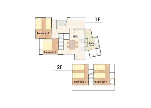 una planimetria di una casa di Matsumoto Inn a Matsumoto