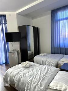 Postel nebo postele na pokoji v ubytování Hotel Nebula Inn