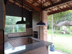 Grillfaciliteterne i feriehuset som gæsterne kan bruge