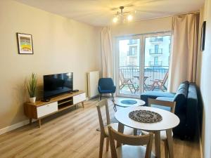 TV a/nebo společenská místnost v ubytování Luxury in City -7- Bright-Secured-FreeParking
