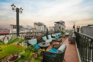 Μπαλκόνι ή βεράντα στο Hanoi Hostel & Rooftop Bar