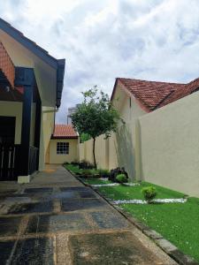 Bygningen som feriehuset ligger i