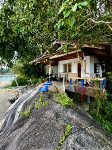 Bygningen som resortet ligger i