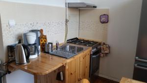 Dapur atau dapur kecil di Apartament Dworcowa