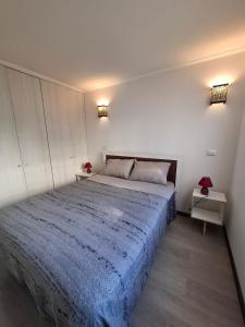 Postel nebo postele na pokoji v ubytování Depto 2 Dorm 1 Baño Distrito Verde La Serena