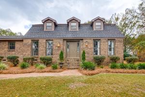 Bygningen som feriehuset ligger i