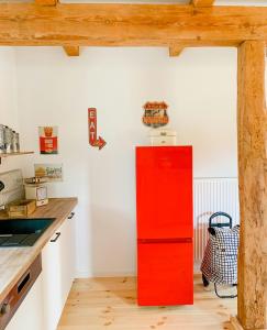 Kuchyň nebo kuchyňský kout v ubytování Cozy Holiday Home In The Mecklenburg Lake District