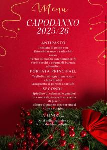 ein Plakat für ein Weihnachtskonzert mit einem Weihnachtsbaum in der Unterkunft La Siègià Resort spa in Massa Marittima