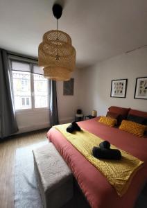 Postel nebo postele na pokoji v ubytování La Chaussee