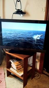 TV a/nebo společenská místnost v ubytování Chez NIKI