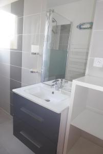 Koupelna v ubytování Le Ch'ti Casot