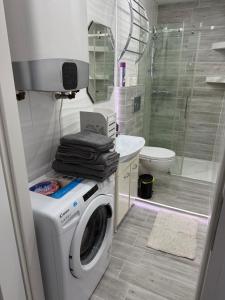 Et badeværelse på Apartament Zuza