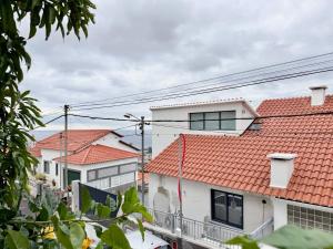 eine Gruppe von Gebäuden mit orangefarbenen Dächern in der Unterkunft Madeira Studio Salvador Rental in Funchal