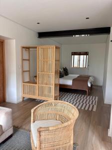 Et opholdsområde på The Spot - Beach Apartment close to town