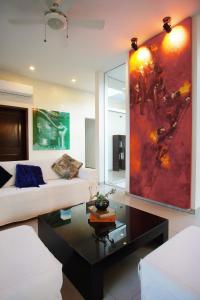 Giường trong phòng chung tại Casa Vida