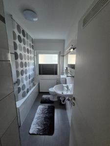 Koupelna v ubytování Pfälzer Wald Apartment