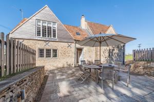 Bygningen som feriehuset ligger i