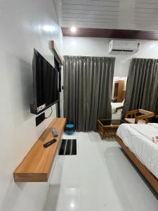 TV a/nebo společenská místnost v ubytování Hotel ShivSundar Executive