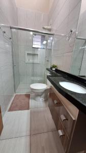 Koupelna v ubytování Casa Requinte