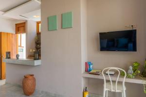 Et tv og/eller underholdning på Apartamento Boutique con Jacuzzi en el Centro Histórico