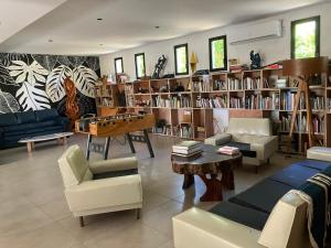 Posezení v ubytování MUMA Hotel - Museo de la Madera