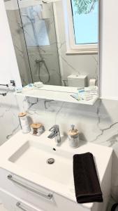 Koupelna v ubytování Cameră dublă Suceava