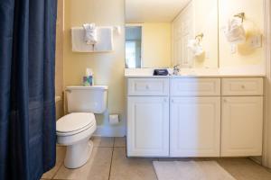a bathroom with a toilet and a sink at The Terraces #202-Condo - Pool in Fernandina Beach +16 photos