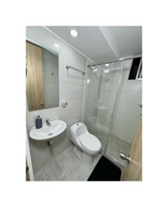 Phòng tắm tại Apartamento Gold