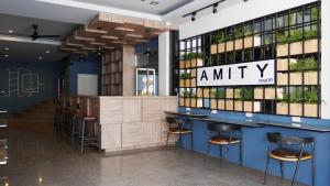 Lounge nebo bar v ubytování Amity Poshtel