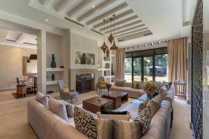 Et opholdsområde på Luxury Villa GoldPalm Marrakech