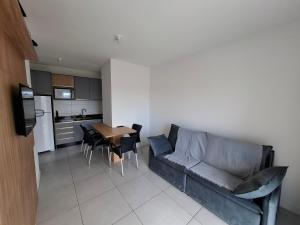 Køkken eller tekøkken på Conforto e Mar em Navegantes SC