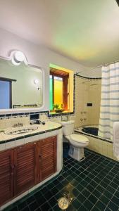 Et badeværelse på Casa Mesones