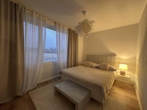 Postel nebo postele na pokoji v ubytování House near the Piešťany Spa - comfort for relaxation