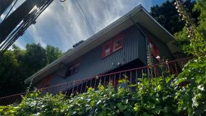 Bygningen som pensionatet ligger i