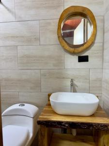 Et badeværelse på Totos House