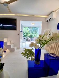 Posezení v ubytování BlancBleu Saint Jean Loft