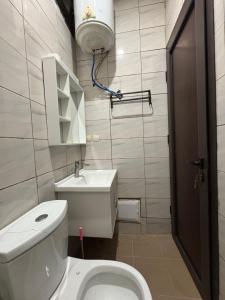 Koupelna v ubytování Studio meublé angre chu