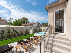 Balkón nebo terasa v ubytování Stylish Umag Villa Just 200 m from the Sea