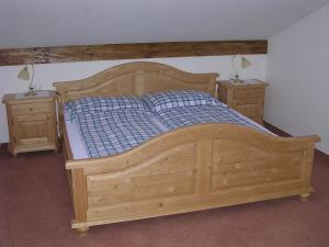 En eller flere senge i et værelse på Oberschernthann App 1